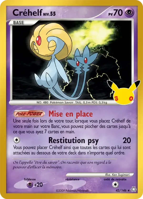 Carte Pokémon Créhelf 010
