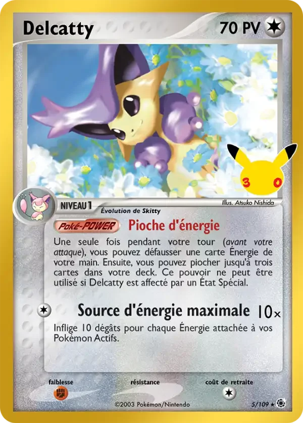 Carte Pokémon Delcatty 002