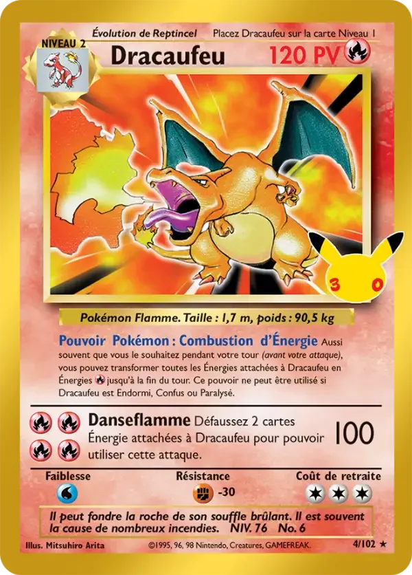 Carte Pokémon Dracaufeu 001