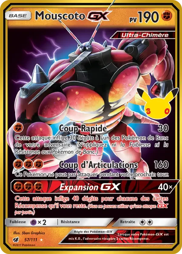 Carte Pokémon Mouscoto GX 013