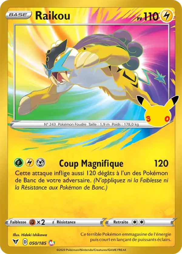 Carte Pokémon Raikou 012