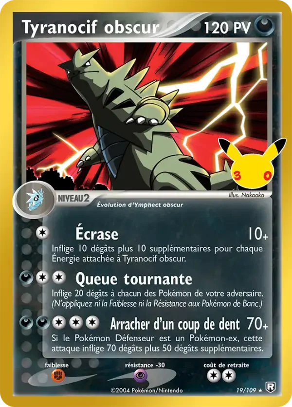 Carte Pokémon Tyranocif obscur 006