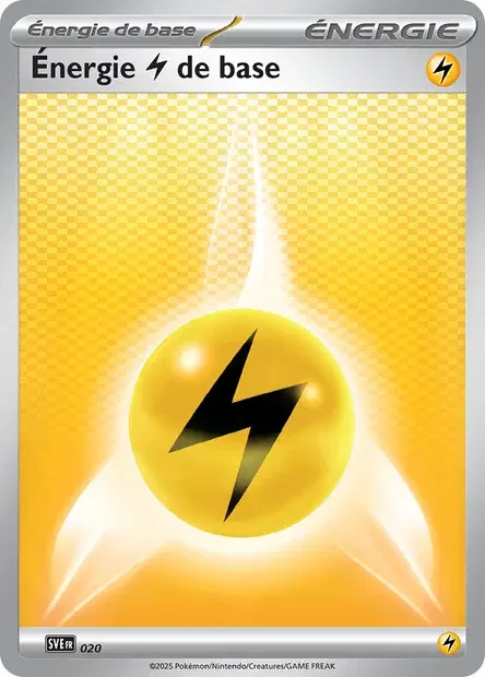 Carte Pokémon Énergie Electrik 020/24