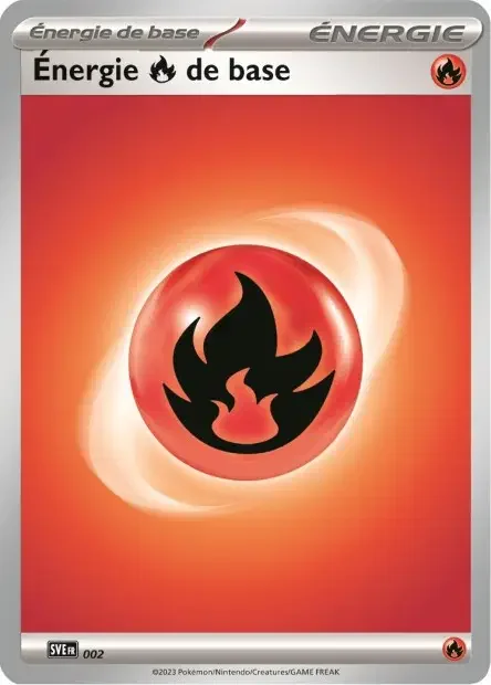 Carte Pokémon Énergie Feu 002/24
