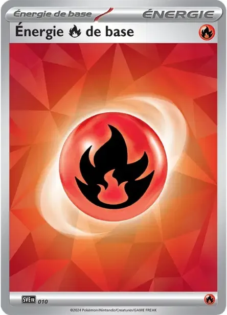 Carte Pokémon Énergie Feu 010/24