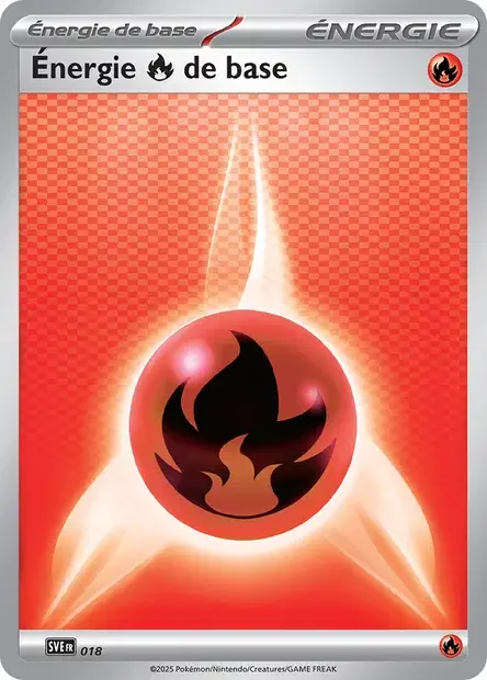 Carte Pokémon Énergie Feu 018/24