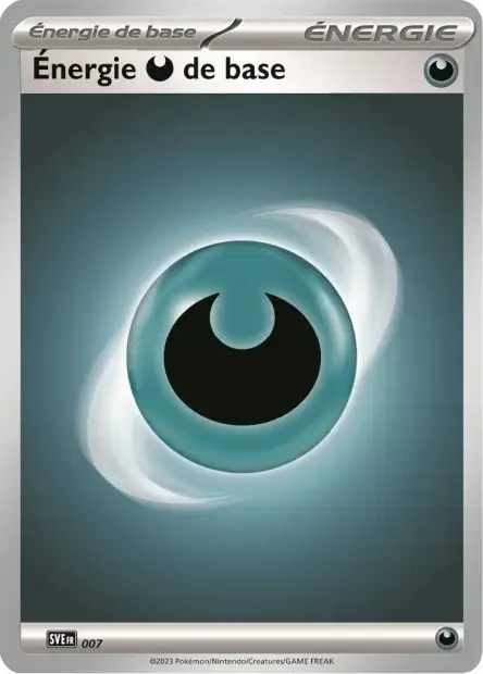 Carte Pokémon Énergie Obscurité 007/24