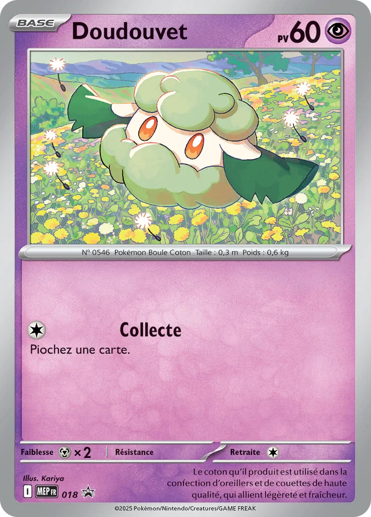 Carte Pokémon Doudouvet 018/111 – MEP Black Star Promos