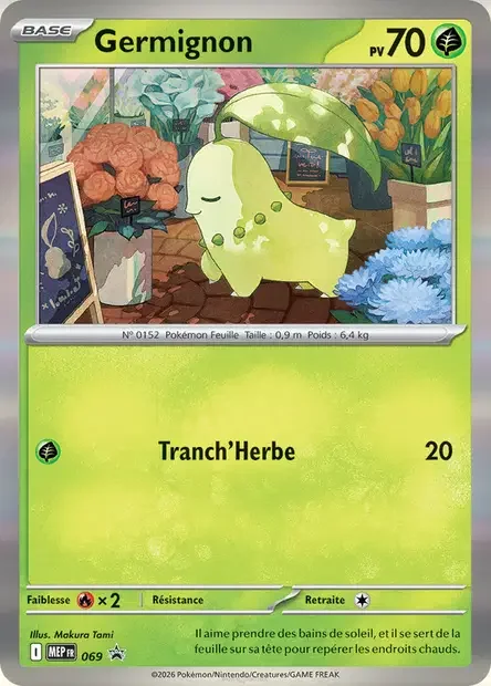 Carte Pokémon Germignon 069/111