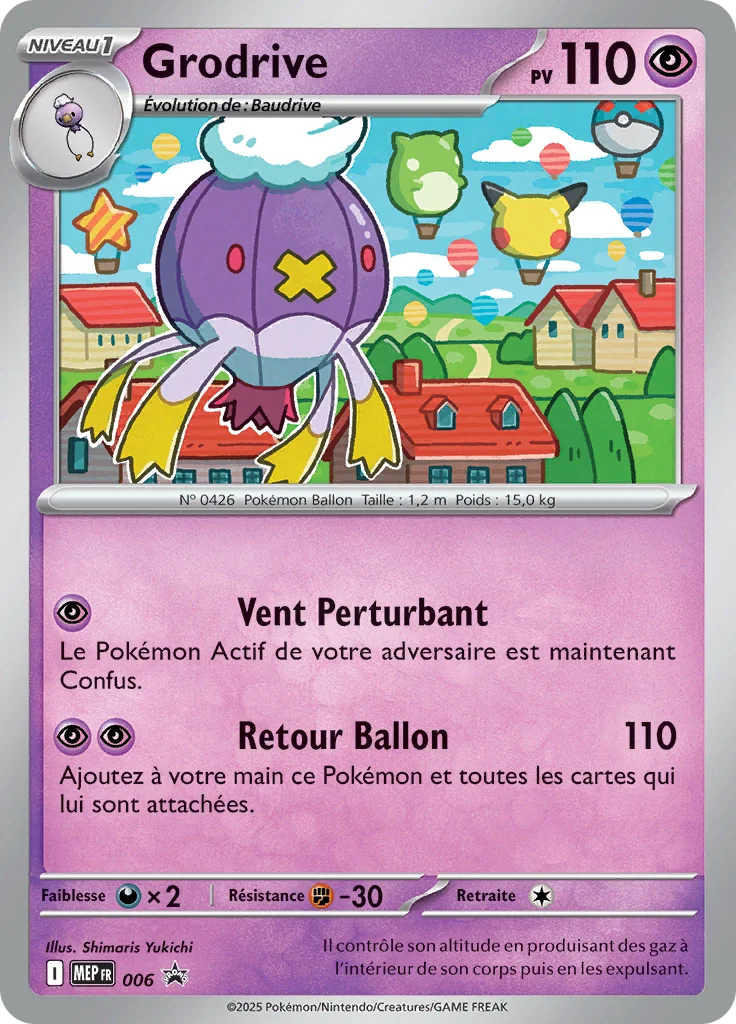 Carte Pokémon Grodrive 006/111 – MEP Black Star Promos