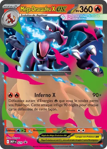 Carte Pokémon Méga-Dracaufeu X-ex 029/111 – MEP Black Star Promos