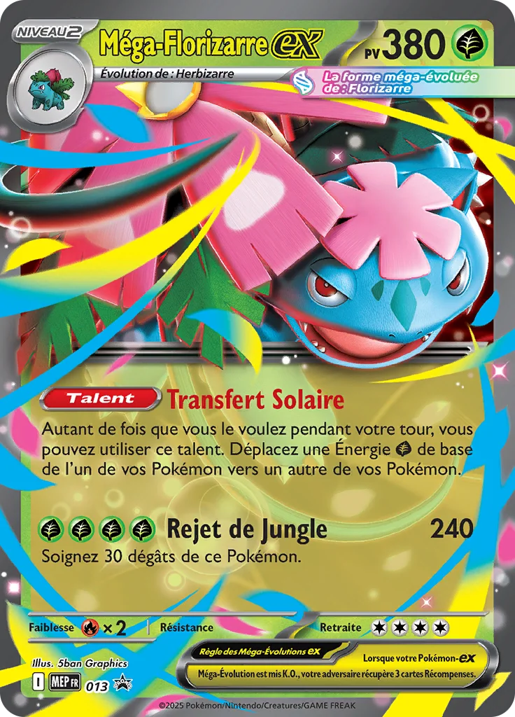 Carte Pokémon Méga-Florizarre-ex 013/111 – MEP Black Star Promos