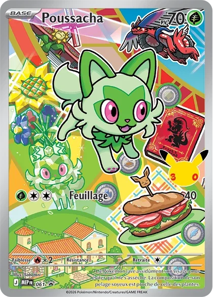 Carte Pokémon Poussacha 061/111 – MEP Black Star Promos