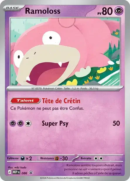 Carte Pokémon Ramoloss 086/111 – MEP Black Star Promos