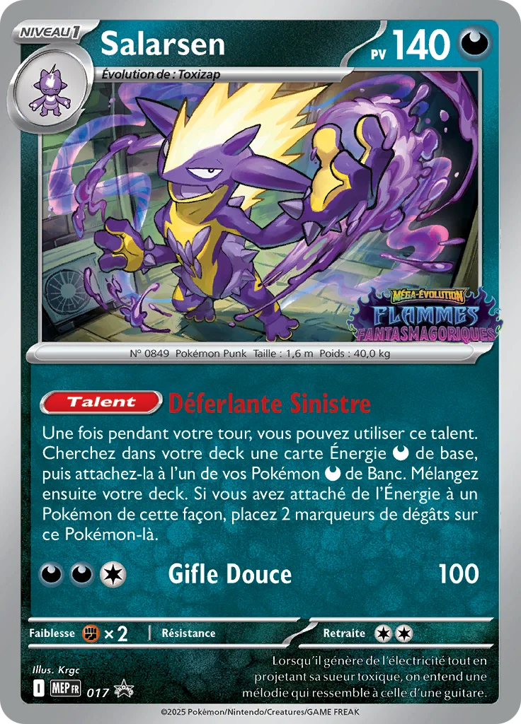 Carte Pokémon Salarsen 017/111 – MEP Black Star Promos