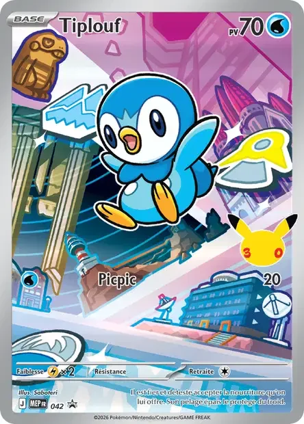 Carte Pokémon Tiplouf 042/111 – MEP Black Star Promos