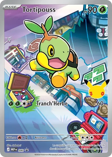 Carte Pokémon Tortipouss 040/111 – MEP Black Star Promos
