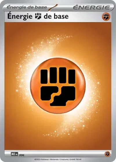 Carte Pokémon Énergie Combat 006/8