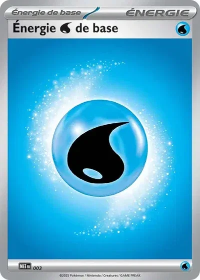 Carte Pokémon Énergie Eau 003/8