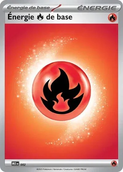 Carte Pokémon Énergie Feu 002/8