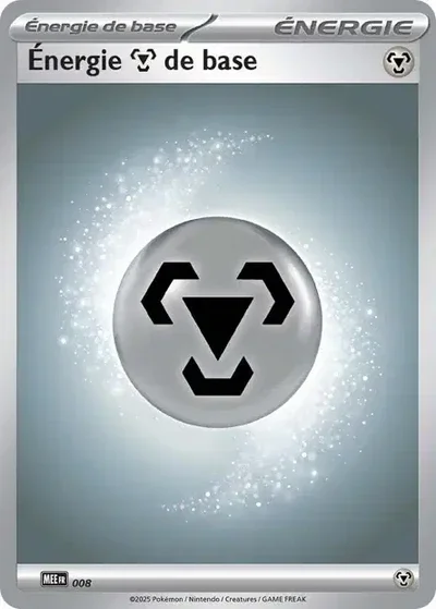 Carte Pokémon Énergie Métal 008/8