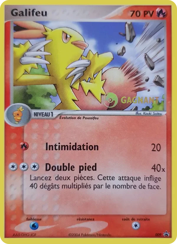 Carte Pokémon Galifeu 9/40 – Promo Nintendo