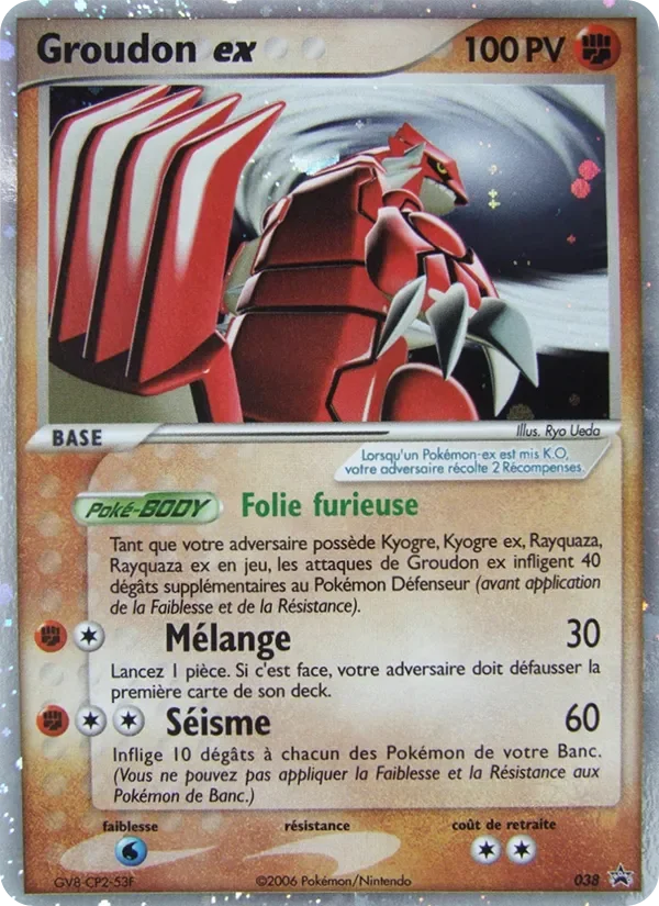 Carte Pokémon Groudon ex 38/40 – Promo Nintendo