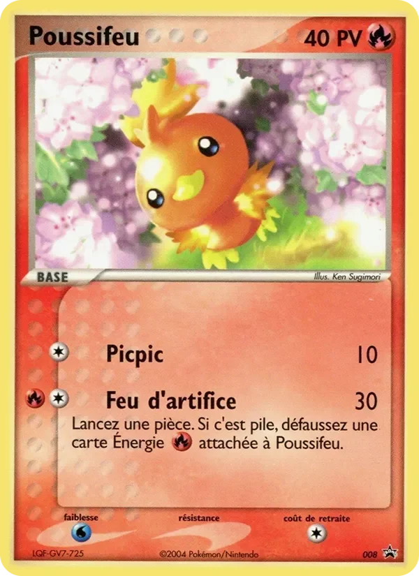 Carte Pokémon Poussifeu 8/40 – Promo Nintendo
