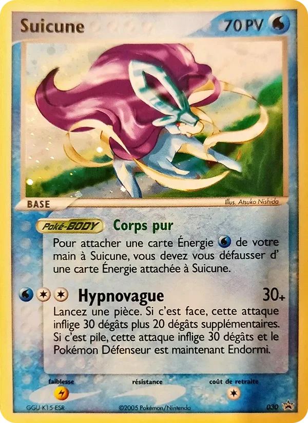 Carte Pokémon Suicune 30/40 – Promo Nintendo